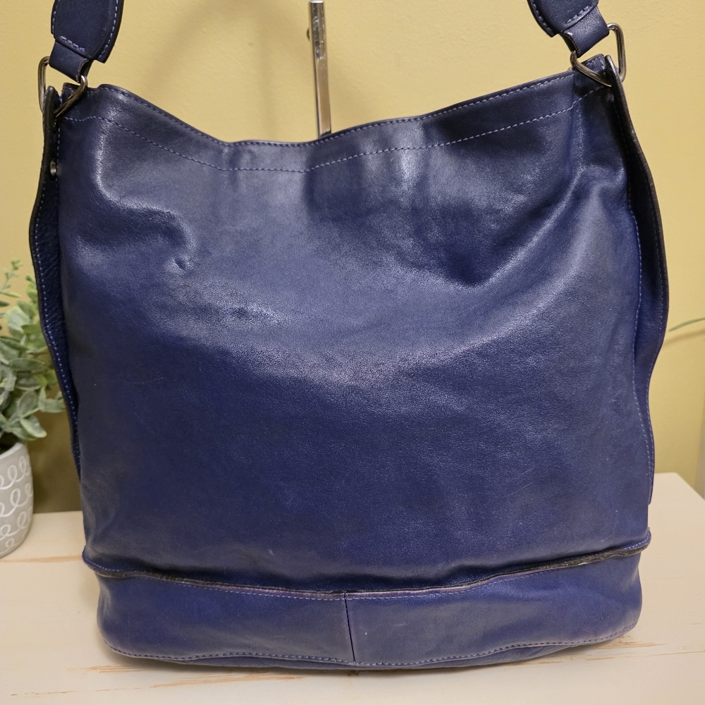 Longchamp | Indigo Leather 3D Hobo Bag - Picture 6 of 16